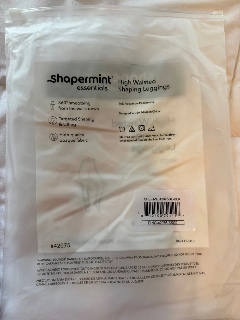 Shapermint Black High-Waisted Shaping Leggings - Picture 4 of 6